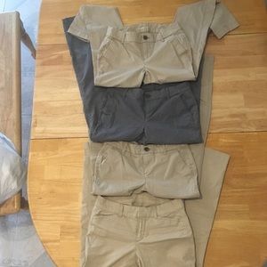 Lot of 4  Skinny Khakis, Great For Uniforms